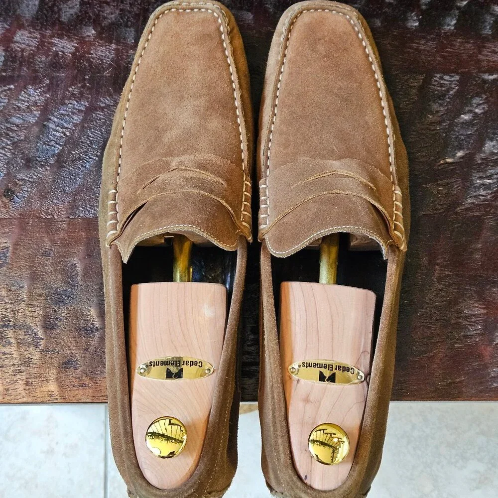 To Boot New York Men's Suede Loafers, Brown, Sz 12   Made in Italy - Picture 6 of 16